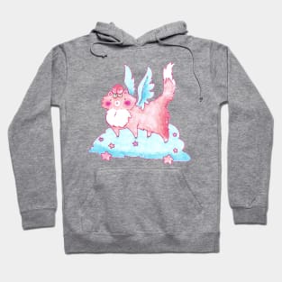 Peach Fruit Angel Kitty Hoodie